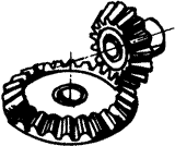 齒輪基本術語錐齒輪、準雙曲面齒輪及其齒輪副