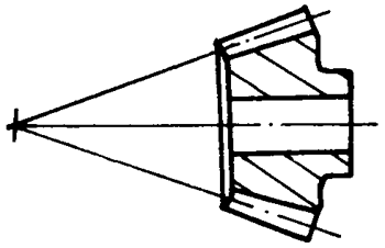錐齒輪和準雙曲面齒輪術語點、曲線和曲面