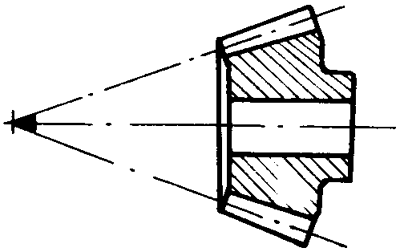 錐齒輪和準雙曲面齒輪術語點、曲線和曲面