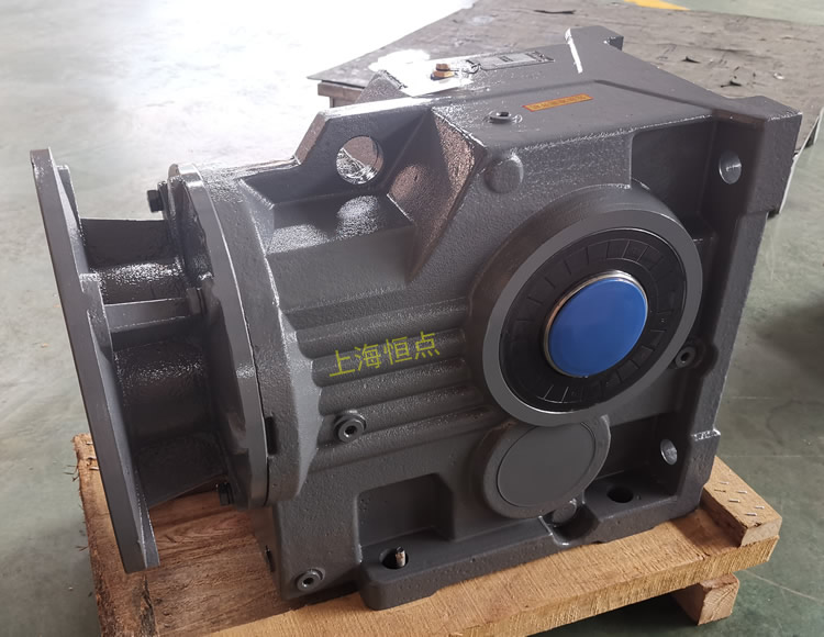 KAB97減速機 輸入配過度圓法蘭 輸出通孔 灰色實物圖